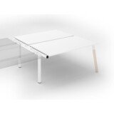 Two-office cluster ECLA 166 deep metal-wood base - next element