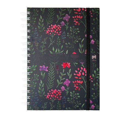 Agenda Oxford Flower semainier - année 2026 - 15 x 21 cm
