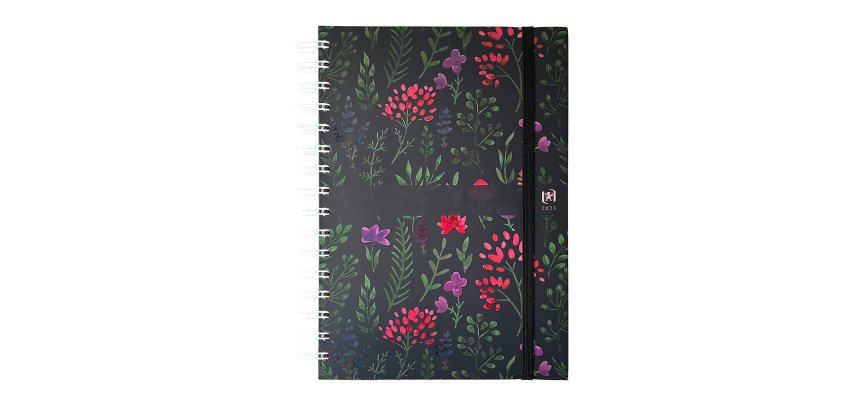 Agenda Oxford Flower semainier - année 2026 - 15 x 21 cm