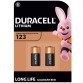 Lithium battery Duracell 123  (CR123A / CR17345) - pack of 2