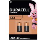 Pile lithium Duracell 123 (CR123A / CR17345), lot de 2