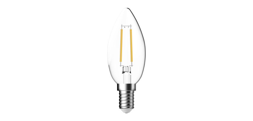 Ampoule LED - E14 - 4 W - Flamme à filament