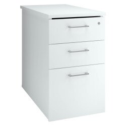 Mobile drawer cabinet wood at desk height Ecla 80 cm 3 drawers