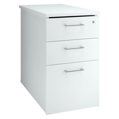 Cajonera a la altura de mesa Ecla Fondo 80 cm 3 Cajones Blanco