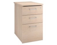 Mobile drawer cabinet wood at desk height Ecla 60 cm 3 drawers