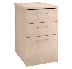 Mobile drawer cabinet wood at desk height Ecla 60 cm 3 drawers