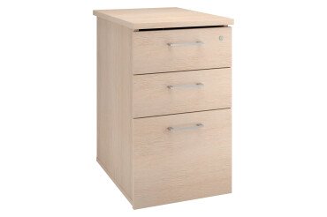 Mobile drawer cabinet wood at desk height Ecla 60 cm 3 drawers