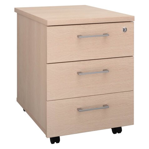 Mobile drawer cabinet wood Ecla 3 drawers 