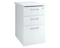 Cassettiera alta per scrivania 3 cassetti 60 cm ecla