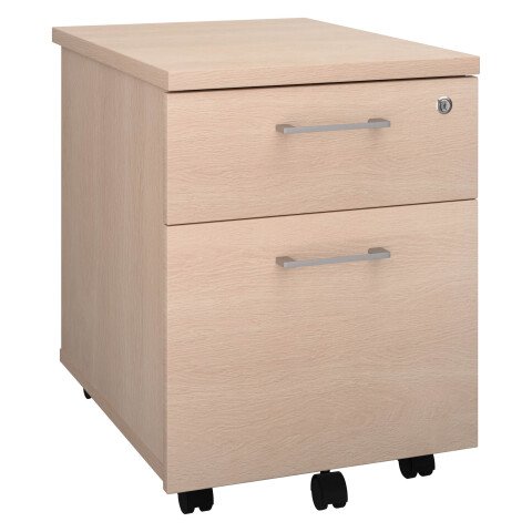 Cajonera móvil Ecla 2 Cajones roble Claro