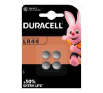 Blister de 4 piles alcalines Duracell LR 44