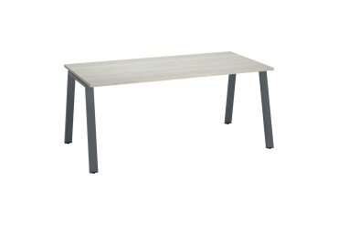 Straight desk ECLA depth 80 cm metal base