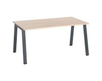 Bureau droit ECLA profondeur 80 cm piètement métal