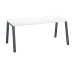 Rechte werkpost ECLA diepte 80 cm metalen onderstel