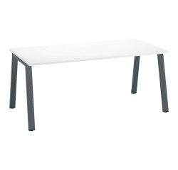 Rechte werkpost ECLA diepte 80 cm metalen onderstel