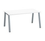 Straight desk ECLA, 80 cm deep, metal base
