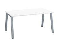 Rechte werkpost ECLA diepte 80 cm metalen onderstel