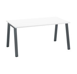 Rechte werkpost ECLA diepte 80 cm metalen onderstel