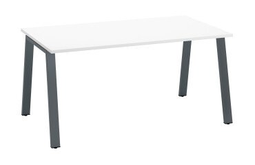Bureau droit ECLA profondeur 80 cm piètement métal