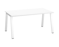 Rechte werkpost ECLA diepte 80 cm metalen onderstel