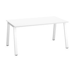 Rechte werkpost ECLA diepte 80 cm metalen onderstel