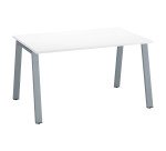Straight desk ECLA, 80 cm deep, metal base