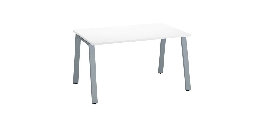 Rechte werkpost ECLA diepte 80 cm metalen onderstel