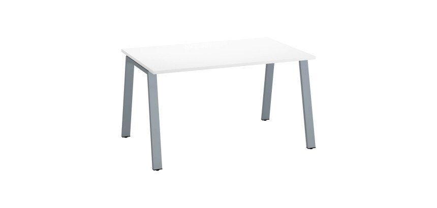 Rechte werkpost ECLA diepte 80 cm metalen onderstel