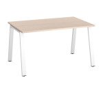 Bureau droit ECLA profondeur 80 cm piètement métal