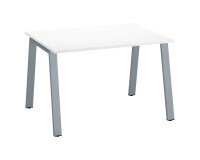 Bureau droit ECLA profondeur 80 cm piètement métal