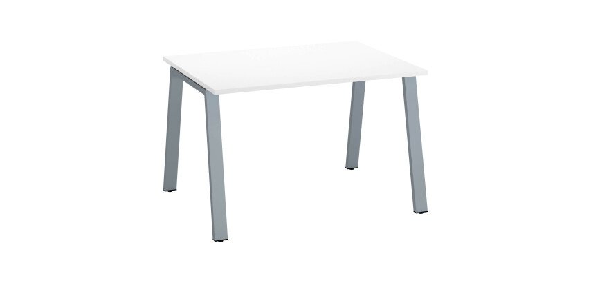 Bureau droit ECLA profondeur 80 cm piètement métal