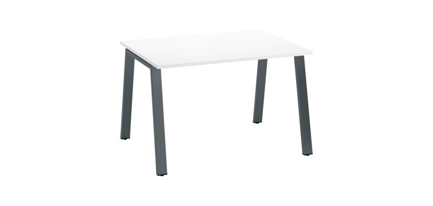 Schreibtisch ECLA 80 cm Tiefe Metallbeine