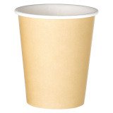 Vaso desechable 28/25 cl  cartón kraft  - Paquete de 100