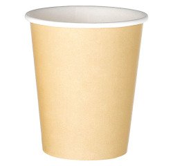 Vaso desechable 28/25 cl  cartón kraft  - Paquete de 100