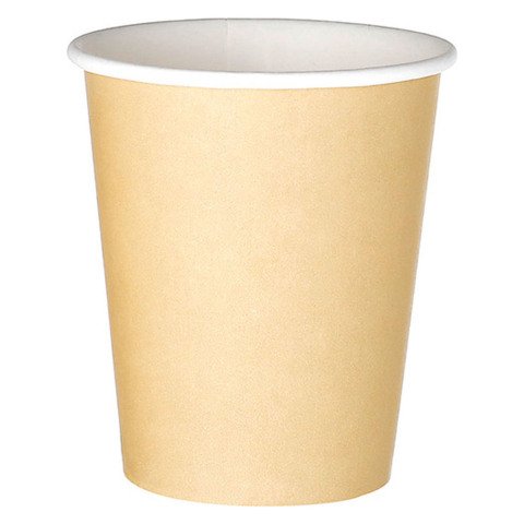 Vaso desechable 28/25 cl cartón kraft - Paquete de 100