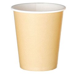 Vaso desechable 18/20 cl cartón kraft  - Paquete de 100