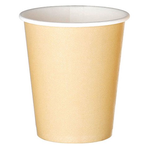 Vaso desechable 18/20 cl cartón kraft - Paquete de 100
