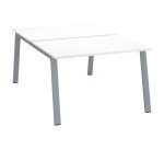 Pole 2 desks with metal legs ECLA depth 166 cm