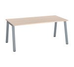 Straight desk ECLA, 80 cm deep, metal base
