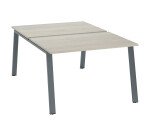 Pôle 2 Schreibtische mit Metallgestell ECLA Tiefe 166 cm