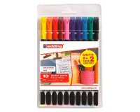 Rotuladores edding 1200 Punta media 1 mm - Paquete 10 colores surtidos