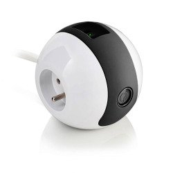 Compact stopcontactenblok Watt'Ball + USB-poorten