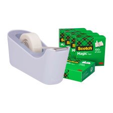 Pack zware verdeler C18 + 6 rollen Scotch Magic invisible