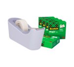 Pack heavy adhesive tape dispenser C18 + 6 rolls Scotch Magic invisible