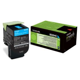Lexmark 80C2Hx0 toners haute capacité couleurs séparées pour imprimante laser