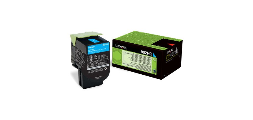 Lexmark 80C2Hx0 toners haute capacité couleurs séparées pour imprimante laser