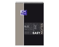 Bloc de bureau Easy Notes Oxford 21 x 32 cm spirales - grands carreaux - 80 feuilles