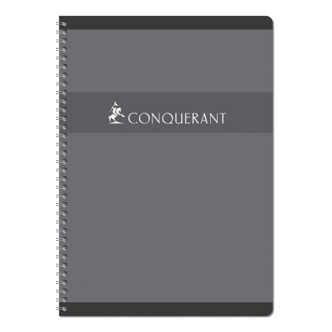 Notebook spiral binding Conquérant Sept 21 x 29,7 cm large squares 100 pages 