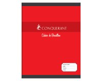 Notebook stapled Conquérant Sept 17 x 22 cm draft big squares 48 pages
