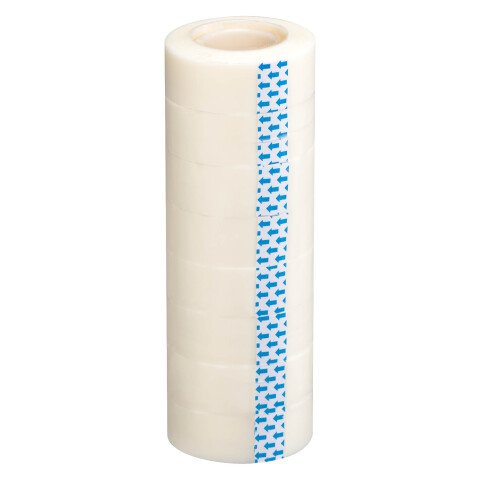 Cinta adhesiva invisible económica - Ancho 19 mm x longitud 33 m - Paquete de 8